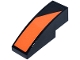 Part No: 50950pb182R  Name: Slope, Curved 3 x 1 with Orange Angled Panel Pattern Model Right Side (Sticker) - Set 77251