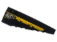 Part No: 50956pb005  Name: Wedge 10 x 3 Right with Yellow Bar and Silver '8107' Pattern (Sticker) - Set 8107