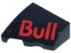 Part No: 5095pb016  Name: Wedge 2 x 2 x 2/3 Left with Red 'Bull' Red Bull Logo Pattern (Sticker) - Set 77243
