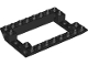 Lego part: Slope, Inverted 45 6 x 8 Double with Open Middle and 4 Pin Holes