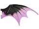 Part No: 51342pb13 Name: Dragon Wing 19 x 11 with Bar Hole and 2 Pin Holes with Marbled Medium Lavender Trailing Edge Pattern Part No: 51342pb13 Name: Dragon Wing 19 x 11 with Bar Hole and 2 Pin Holes with Marbled Medium Lavender Trailing Edge Pattern
