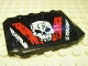 Part No: 52031pb010  Name: Wedge 4 x 6 x 2/3 Triple Curved with Skull Pattern (Sticker) - Set 8140