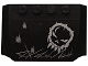 Part No: 52031pb063  Name: Wedge 4 x 6 x 2/3 Triple Curved with Skull Graffiti and Damage Marks Pattern (Sticker) - Set 5972
