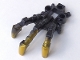 Part No: 53562pb02  Name: Bionicle Foot Piraka Clawed with Marbled Pearl Gold Talons Pattern