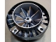 Part No: 53983pb01  Name: Engine, Very Large Turbine with Marbled Pearl Light Gray Center Pattern