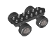 Part No: 54007c03  Name: Duplo Car Base 2 x 6 with Four Black Wheels and Metallic Silver Hubs