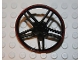 Part No: 54086pb01  Name: Wheel Cover 5 Spoke without Center Stud - 35mm D. - with Red Edge