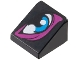 Part No: 54200pb122  Name: Slope 30 1 x 1 x 2/3 with Dark Azure Eye with Magenta Eye Shadow Pattern