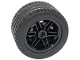 Part No: 56145c01  Name: Wheel 30.4mm D. x 20mm with No Pin Holes and Reinforced Rim with Black Tire 43.2 x 22 ZR (56145 / 44309)