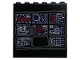 Part No: 59349pb272  Name: Panel 1 x 6 x 5 with Monitor Screens with Red Batmobile Car and Batman Cowl Pattern (Sticker) - Set 76183