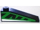 Part No: 60477pb001R  Name: Slope 18 4 x 1 with Green and Black Pattern, Model Right (Sticker) - Set 8898