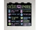 Part No: 60581pb127  Name: Panel 1 x 4 x 3 with Side Supports - Hollow Studs with 'CENTRAL PERK' Coffee Menu Pattern