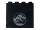 Part No: 60581pb155R  Name: Panel 1 x 4 x 3 with Side Supports - Hollow Studs with Jurassic World Logo and 3 Scratches Pattern Model Right Side (Sticker) - Set 75929