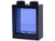 Part No: 60592c11  Name: Window 1 x 2 x 2 Flat Front with Trans-Purple Glass (60592 / 60601)