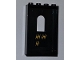 Part No: 60808pb010  Name: Panel 1 x 4 x 5 with Window with Yellow Tally Marks Pattern on Inside (Sticker) - Set 9450