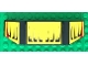 Part No: 61073pb06  Name: Technic, Panel Car Spoiler 3 x 8 with Three Holes and Black and Red Lines on Yellow Background Pattern (Stickers) - Set 8166