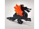 Part No: 6129c04  Name: Dragon, Classic with Trans-Neon Orange Wings