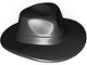 Part No: 61506  Name: Minifigure, Headgear Hat, Wide Brim Outback Style (Fedora)