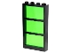 Part No: 6160c04  Name: Window 1 x 4 x 6 with 3 Panes with Fixed Trans-Green Glass