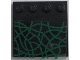 Part No: 6179pb003  Name: Tile, Modified 4 x 4 with Studs on Edge with Green Vines Pattern (Sticker) - Set 4766
