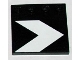 Part No: 6179pb060  Name: Tile, Modified 4 x 4 with Studs on Edge with White Chevron Pattern (Sticker) - Set 10188