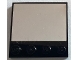 Part No: 6179pb241  Name: Tile, Modified 4 x 4 with Studs on Edge with Silver Mirror Pattern (Sticker) - Set 60380