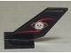 Part No: 6239pb006  Name: Tail Shuttle with Skull Evil Minifigure Head Pattern on Both Sides (Stickers) - Set 4793
