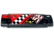 Part No: 62531pb046  Name: Technic, Panel Curved 11 x 3 with '52', 'SMOOTH OIL', 'GEAR UP' and White and Black Checkered Stripe on Red Background Pattern (Sticker) - Sets 8041 / 42041