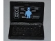Part No: 62698pb05  Name: Minifigure, Utensil Computer Laptop with Alien Android Screen Pattern (Sticker) - Set 7066