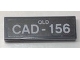 Part No: 63864pb065  Name: Tile 1 x 3 with 'QLD CAD-156' Pattern (Sticker) - Set 10252