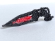 Part No: 64263pb02  Name: Bionicle Wing Angled with Molded Red Center Pattern