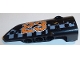 Part No: 64391pb032  Name: Technic, Panel Fairing # 4 Small Smooth Long, Side B with Orange '23' on Gray Checkered Background Pattern (Sticker) - Set 42002