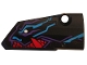 Part No: 64391pb049  Name: Technic, Panel Fairing # 4 Small Smooth Long, Side B with Medium Azure, Red and Dark Purple Dragon Head Pattern (Sticker) - Set 70642