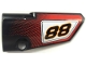 Part No: 64391pb078  Name: Technic, Panel Fairing # 4 Small Smooth Long, Side B with Black Number 88 Pattern (Sticker) - Set 8051