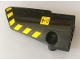Part No: 64683pb047  Name: Technic, Panel Fairing # 3 Small Smooth Long, Side A with Warning Sign and Black and Yellow Danger Stripes Pattern (Sticker) - Set 42082