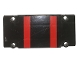 Part No: 64782pb026  Name: Technic, Panel Plate 5 x 11 x 1 with 2 Red Stripes Pattern (Sticker) - Set 8081