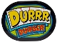 Part No: 65474pb14  Name: Tile, Round 6 x 8 Oval with 'DURRR BURGER' Pattern (Sticker) - Set 77076