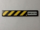 Part No: 6636pb090  Name: Tile 1 x 6 with 'DM60059' and Black and Yellow Danger Stripes Pattern (Sticker) - Set 60059
