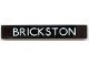 Part No: 6636pb191  Name: Tile 1 x 6 with 'BRICKSTON' on Black Background Pattern (Sticker) - Set 10258