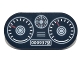 Part No: 66857pb012  Name: Tile, Round 2 x 4 Oval with Vehicle Dashboard, Speedometer, Gauges, and Odometer '0009379' Pattern