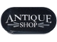Part No: 66857pb114 Name: Tile, Round 2 x 4 Oval with White 'ANTIQUE SHOP' and Light Bluish Gray Lines Pattern (Sticker) - Set 910050 Part No: 66857pb114 Name: Tile, Round 2 x 4 Oval with White 'ANTIQUE SHOP' and Light Bluish Gray Lines Pattern (Sticker) - Set 910050