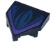 Part No: 66956pb20  Name: Wedge 2 x 2 x 2/3 Pointed with Dark Blue Flower Leaves with Medium Lavender Edge Pattern (Sticker) - Set 76784