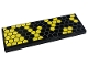 Part No: 69729pb018  Name: Tile 2 x 6 with Honeycomb with Yellow Hexagons Pattern (Sticker) - Set 76904