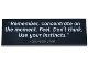 Lego part: Tile 2 x 6 with '"Remember, concentrate on the moment. Feel. Don't think. Use your instincts." - QUI-GON JINN' Pattern
