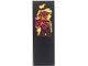 Part No: 69729pb152 Name: Tile 2 x 6 with Magenta, Reddish Brown and Orange Video Game Minifigure with Gorilla Fist Hands and Bright Light Yellow Fire Pattern (Sticker) - Set 60388 Part No: 69729pb152 Name: Tile 2 x 6 with Magenta, Reddish Brown and Orange Video Game Minifigure with Gorilla Fist Hands and Bright Light Yellow Fire Pattern (Sticker) - Set 60388