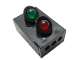 Lot ID: 261566628  Part No: 70022  Name: Electric, Train 12V 2 x 3 Signal Light Brick with Red and Green Lights