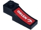 Part No: 70681pb05R  Name: Arch 1 x 3 Inverted with White 'ORLEN' and Logo on Red Background Pattern Model Right Side (Sticker) - Set 77246