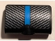 Part No: 71682pb013 Name: Technic, Panel Curved 2 x 3 x 1 with Dark Azure Stripe and Silver Carbon Fiber Pattern (Sticker) - Set 42162 Part No: 71682pb013 Name: Technic, Panel Curved 2 x 3 x 1 with Dark Azure Stripe and Silver Carbon Fiber Pattern (Sticker) - Set 42162