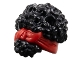 Part No: 79984pb04  Name: Mini Doll, Hair Coiled, Pulled Up with Molded Red Head Wrap Pattern