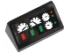 Part No: 85984pb038  Name: Slope 30 1 x 2 x 2/3 with Green and Red Buttons and 4 Gauges Pattern (Sticker) - Set 42008